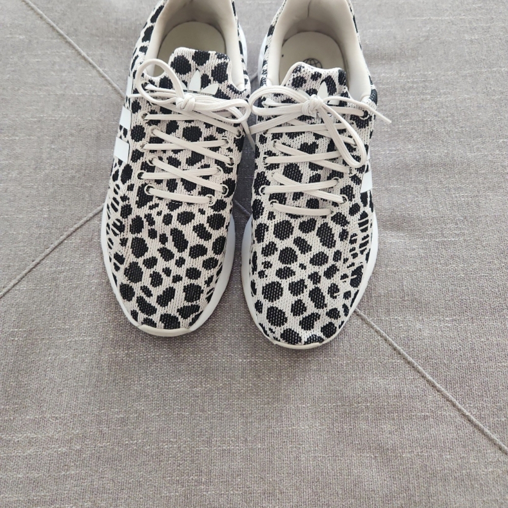 Black and White Patterned Sneakers